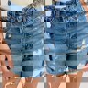  Judy Blue High Waist Rigid Magic Cut Off Denim Short 150379