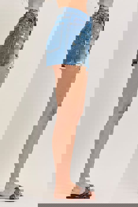 Judy Blue High Waist Rigid Magic Cut Off Denim Short 150379