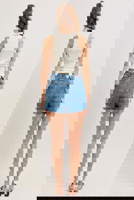 Judy Blue High Waist Rigid Magic Cut Off Denim Short 150379