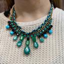  Sunshine & Wine Boutique Teal & Blue Fashion Necklace