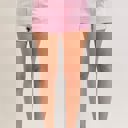  Judy Blue High Waist Pink Aurora Weekender Double Cuff Denim Short 150357