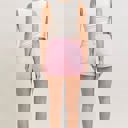  Judy Blue High Waist Pink Aurora Weekender Double Cuff Denim Short 150357