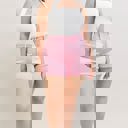  Judy Blue High Waist Pink Aurora Weekender Double Cuff Denim Short 150357