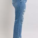  Judy Blue High Waist Destroy Straight Denim Jeans 88447 - Plus