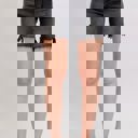  Judy Blue High Waist Black Cut Off Dad Denim Short 15286