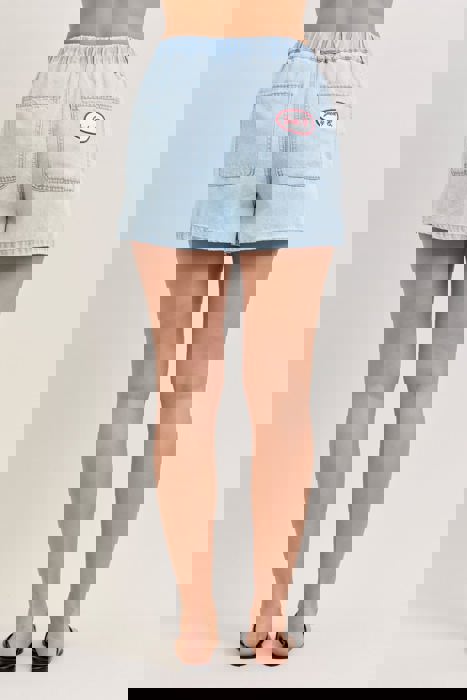 Judy Blue High Waist Featherweight Boxer Denim Short 150371