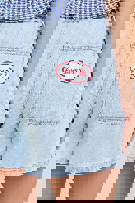 Judy Blue High Waist Featherweight Boxer Denim Short 150371