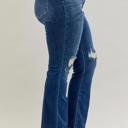  Judy Blue Mid Rise Hand Sand & Destroy Bootcut Denim Jeans 82541 - Plus