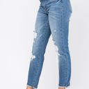  Judy Blue Bloom Maternity Destroyed Boyfriend Denim Mid Rise 9802