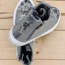  Gypsy Jazz "Lou" Grey Snakeskin Slip-on Shoes