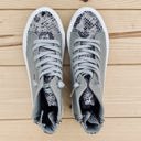  Gypsy Jazz "Lou" Grey Snakeskin Slip-on Shoes