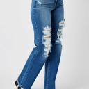  Judy Blue Mid Rise Dad Denim Jeans 82605 - Plus