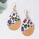  Ashlyn Rose Split Between Grind and Shine Leopard Earrings