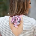  Southern Grace Earn Your Stripes with Pink Snakeskin Trim & Back Bow Detail