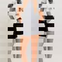  Judy Blue High Waist Aurora Weekender Double Rolled Cuff Black Denim Short 150358