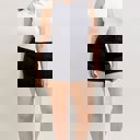  Judy Blue High Waist Aurora Weekender Double Rolled Cuff Black Denim Short 150358