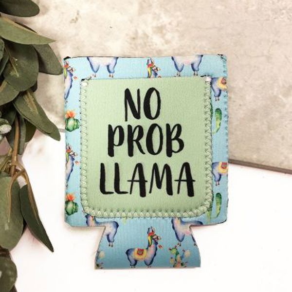 Peachy Keen Regular Can Cooler - No Prob-Llama