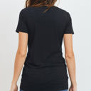  Hello Miz Short Sleeve Maternity Tee, Black