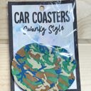  The Swanky Blossom Car Coaster Set, Camouflage