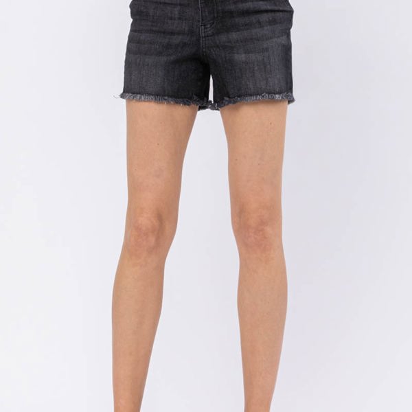 Judy Blue Bloom High Waist Cut Off Maternity Denim Shorts 91501