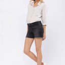  Judy Blue Bloom High Waist Cut Off Maternity Denim Shorts 91501