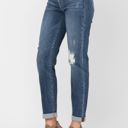  Judy Blue Destroyed Cuffed Slim Fit Denim Mid Rise 82204