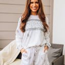  Southern Grace Angelic Peace Loungewear Set with Shorts, Marble & Leopard