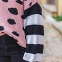  Southern Grace Fall-ing in Warmth Long Sleeve Pullover Sweater, Pink