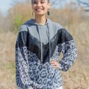  Southern Grace Smokey Leopard Pullover Hoodie with Balloon Sleeve