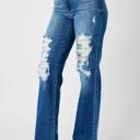  Judy Blue Mid Rise Dad Denim Jeans 82605 - Plus