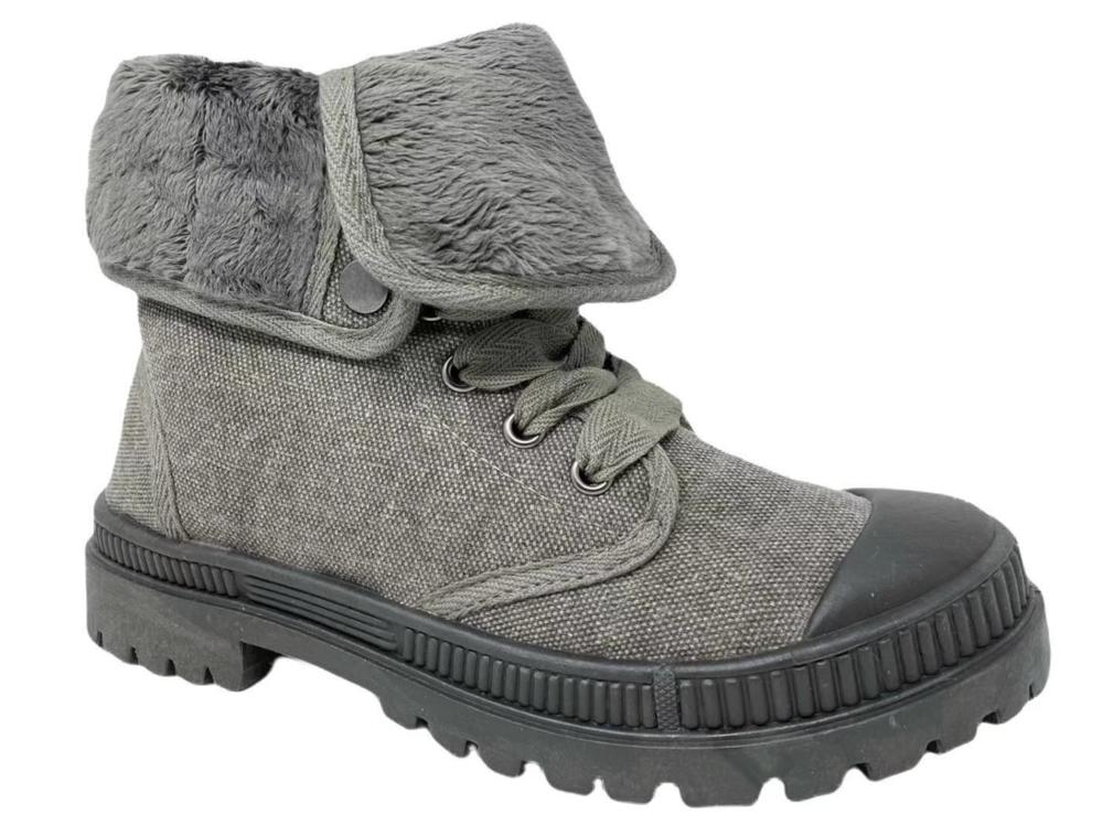 Very G "In Charge" Gray Snap Boot