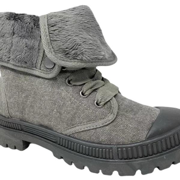 Very G "In Charge" Gray Snap Boot