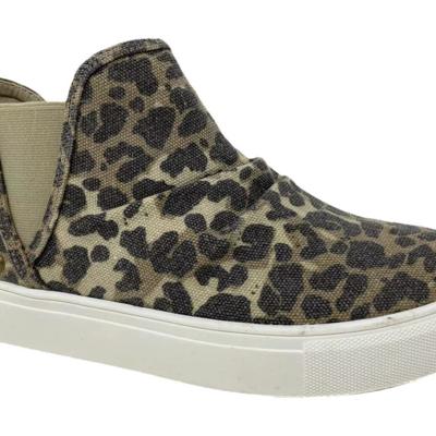 Very G "Zoey" Leopard Studded Slip-on Shoes