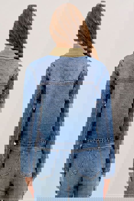 Judy Blue Rigid Barn Corduroy Denim Jacket 7886