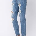  Judy Blue High Waist Destroyed Boyfriend Denim 82170