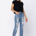  Judy Blue High Waist Destroyed Boyfriend Denim 82170