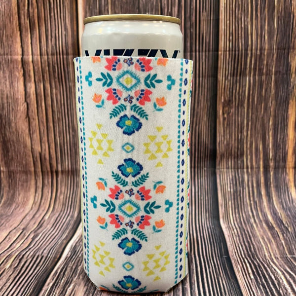 The Swanky Blossom Slim Can Cooler, Aztec