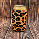  The Swanky Blossom Regular Can Cooler, Brown Leopard