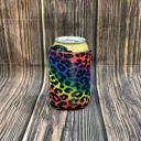  The Swanky Blossom Regular Can Cooler, Rainbow Leopard