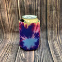  The Swanky Blossom Regular Can Cooler, Blue Tie Dye