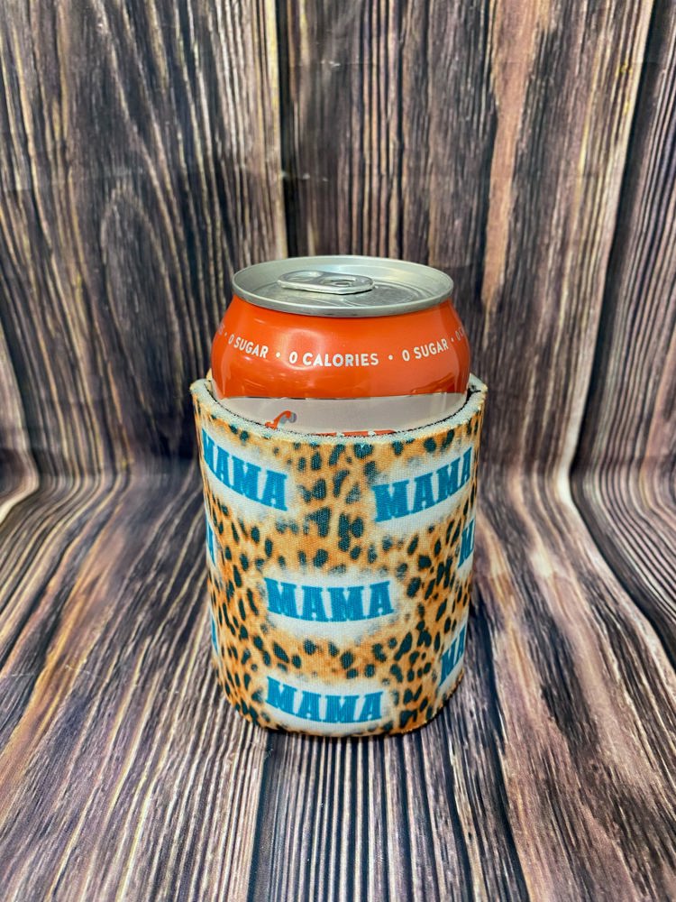 The Swanky Blossom Regular Can Cooler, Mama Leopard