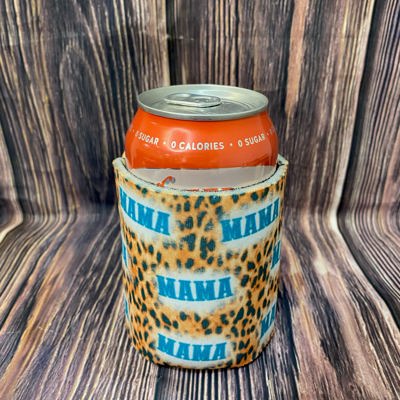 The Swanky Blossom Regular Can Cooler, Mama Leopard