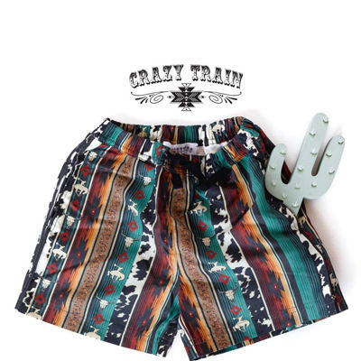 Crazy Train Boy's Raise Em’ Western Shorts - Size 10T