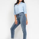  Judy Blue High Waist Bleach Splash Boyfriend Denim 82346 - Plus