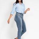  Judy Blue High Waist Bleach Splash Boyfriend Denim 82346 - Plus