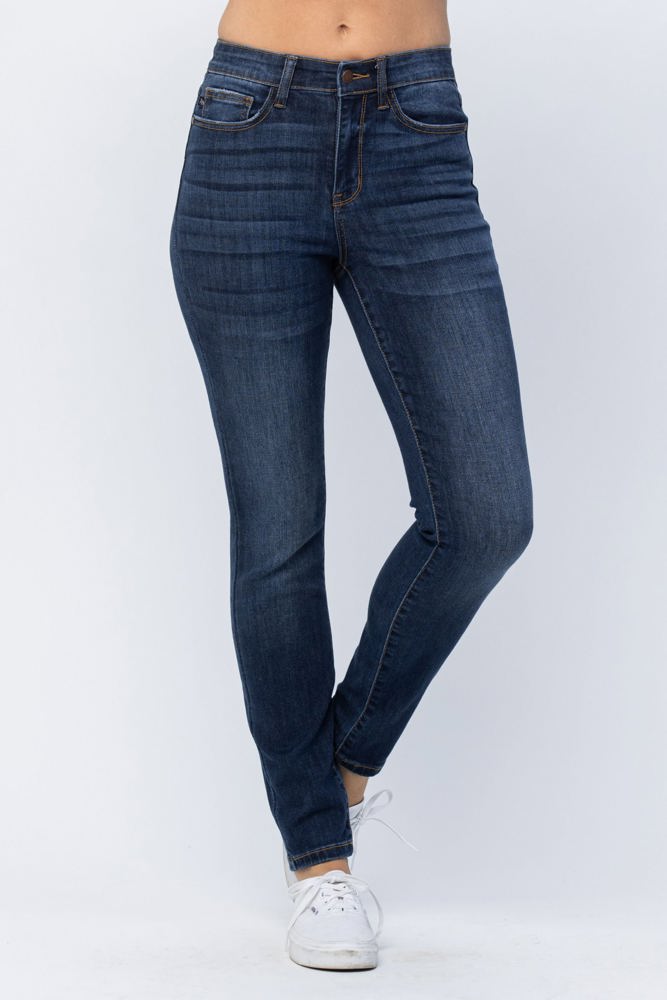 Judy Blue High Waist Relaxed Fit Dark Denim 82325