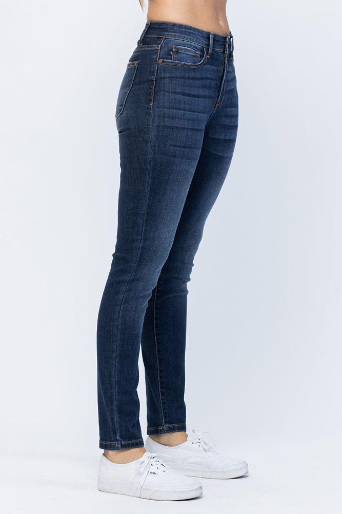 Judy Blue High Waist Relaxed Fit Dark Denim 82325