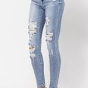  Judy Blue High Waist Skinny Bleached Splash Denim 82293