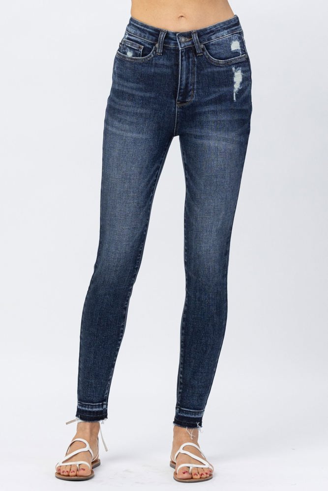 Judy Blue Hi-Waisted Tummy Control Clean Skinny Denim 88417