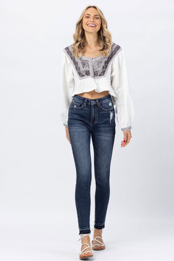 Judy Blue Hi-Waisted Tummy Control Clean Skinny Denim 88417